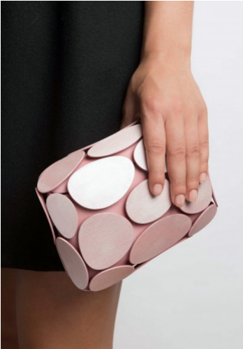 Maison 203 Armure clutch pink