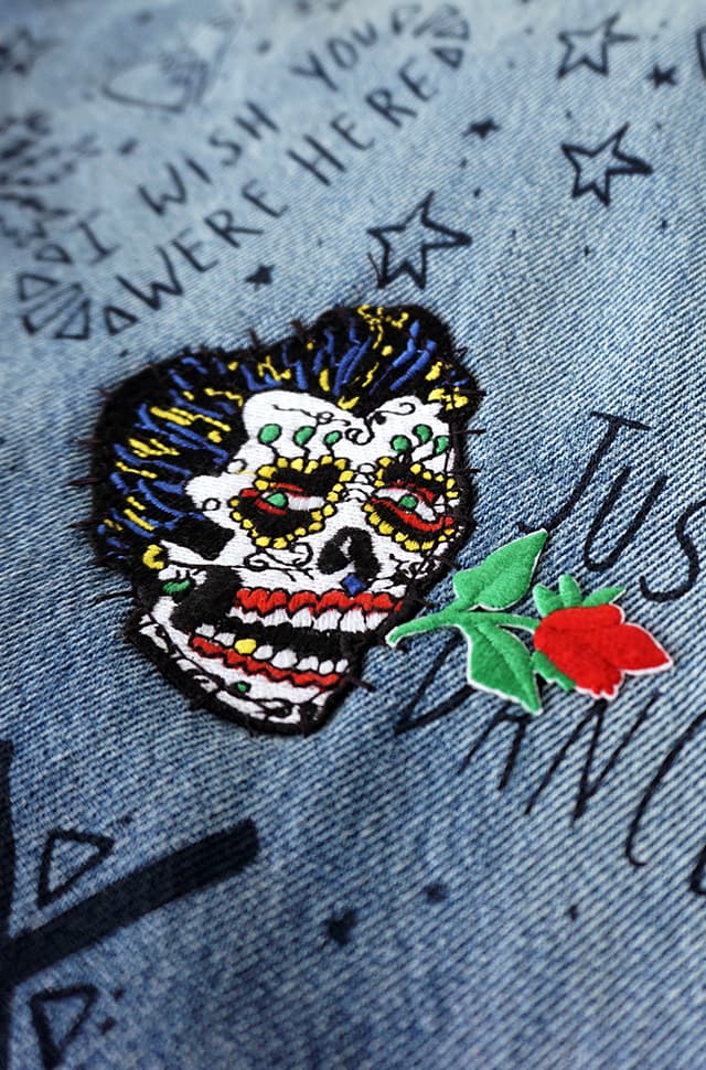 501 limited edition jeans skull patch